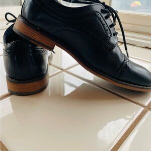 Classic Black Leather Men's Dress Shoes
